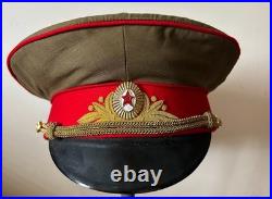 Cold War Era USSR Soviet Union Motorized Rifles Officers Visor Cap
