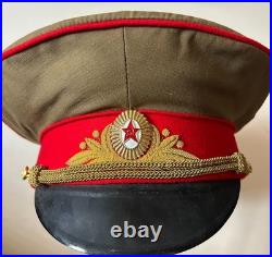 Cold War Era USSR Soviet Union Motorized Rifles Officers Visor Cap