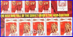Cold War Russia Currency Deluxe Boxed Collection 10 Coins & 12 Soviet Stamps