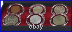 Cold War Russia Currency Deluxe Boxed Collection 10 Coins & 12 Soviet Stamps