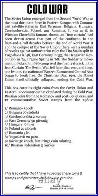 Cold War The Rise & Fall of the Soviet Union and The Iron Curtain (10 Coin Box)