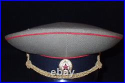 Cold War Vintage Soviet Union USSR Army Officers Visor Hat Minsk Belarus 55 RARE