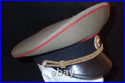 Cold War Vintage Soviet Union USSR Army Officers Visor Hat Minsk Belarus 55 RARE