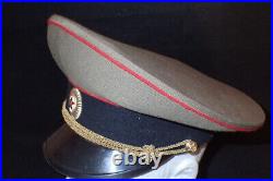 Cold War Vintage Soviet Union USSR Army Officers Visor Hat Minsk Belarus 55 RARE