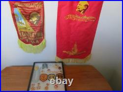 Collection Of Soviet Union Pins and Banners Replica