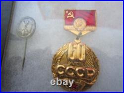 Collection Of Soviet Union Pins and Banners Replica