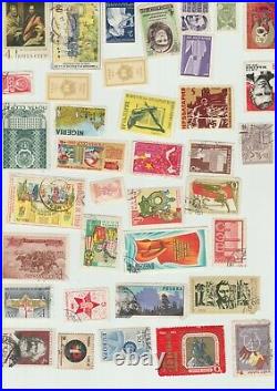 Collection of 1500 Stamps 1970-2000 from USSR, Czech Republic and more