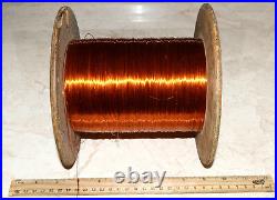 Copper Wire PEV-2 Diameter 0.44 mm Wood Spool 170x185mm Vintage 1960's Soviet