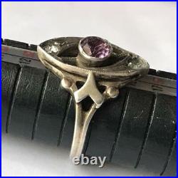 Cute Vintage Soviet USSR Russian Ring Sterling Silver 875 Alexandrite Size 7