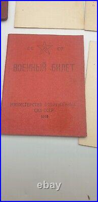 Documents USSR vintage Soviet Union a set of various documents USSR originals