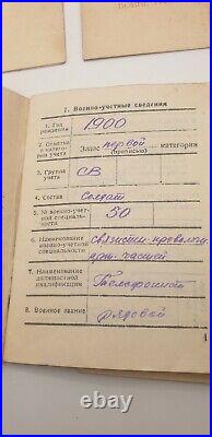 Documents USSR vintage Soviet Union a set of various documents USSR originals