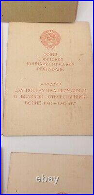 Documents USSR vintage Soviet Union a set of various documents USSR originals