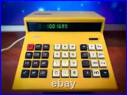 Electronica? RaRe? Vintage Yellow Calculator Russion Soviet Union
