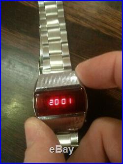 Elektronika 1 vintage LED watch b6-03 terminator. USSR, Soviet Union, Russia