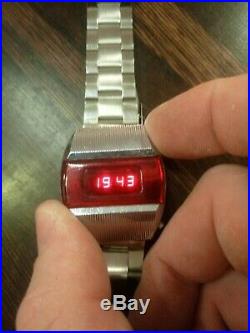 Elektronika 1 vintage LED watch b6-03 terminator. USSR, Soviet Union, Russia