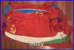 Exclusive set 13 big flags of the Soviet republics of the USSR period