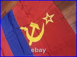 Exclusive set 13 big flags of the Soviet republics of the USSR period