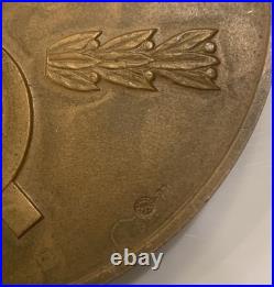 Extremely Rare 1977 Russia USSR Soviet KGB 60th Anniversary Table Bronze Award