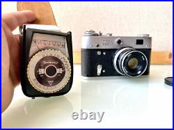 FED 3 USSR Vintage Camera-Soviet Union-Lens 2.8/52mm with case and explosure