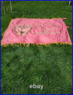 FLAG USSR COMMUNIST LENIN ORIGINAL 60's VINTAGE BANNER SOVIET UNION 155x110 cm