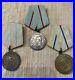 First-Class-Soviet-Union-Military-3-Campaign-Medals-WWII-Original-condition-01-fkw