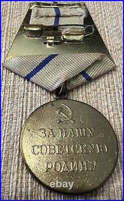 First Class Soviet Union Military 3 Campaign Medals WWII, Original condition