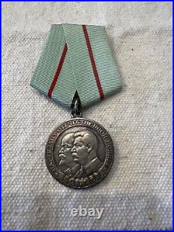 First Class Soviet Union Military 3 Campaign Medals WWII, Original condition