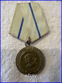 First Class Soviet Union Military 3 Campaign Medals WWII, Original condition