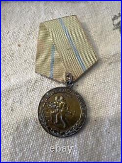 First Class Soviet Union Military 3 Campaign Medals WWII, Original condition