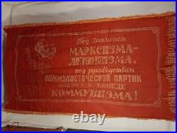 Flag Banner USSR Marxism Leninism Communism Propaganda History Soviet Union Old