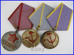 For Labor Valor For Labor Distinction original Silver Medal Soviet Union USSR