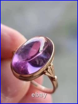 GOLD RING 14K 583 Alexandrite Size 11 Soviet Union Russia USSR original vintage