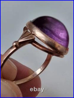 GOLD RING 14K 583 Alexandrite Size 11 Soviet Union Russia USSR original vintage