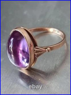 GOLD RING 14K 583 Alexandrite Size 11 Soviet Union Russia USSR original vintage