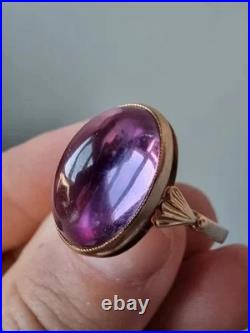 GOLD RING 14K 583 Alexandrite Size 11 Soviet Union Russia USSR original vintage
