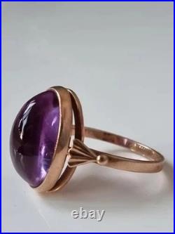 GOLD RING 14K 583 Alexandrite Size 11 Soviet Union Russia USSR original vintage