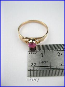 GOLD RING 14K 583 Size 8.75 Soviet Union Russia USSR original vintage