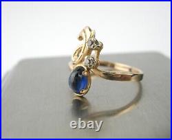 GOLD RING 585 14K Size 5.75 Soviet Union Russian USSR Original