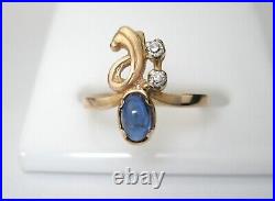 GOLD RING 585 14K Size 5.75 Soviet Union Russian USSR Original