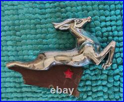 Gaz 21 Volga Ussr Soviet Union Car Auto Badge Emblem Deer