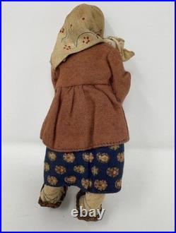 HTF Soviet Union Stockinette Ethnographic Doll Kiazen Village Girl Tags