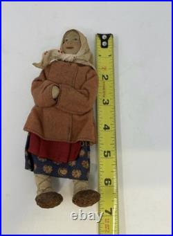 HTF Soviet Union Stockinette Ethnographic Doll Kiazen Village Girl Tags