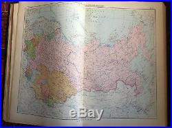 HUGE Russian world atlas ATLAS MIRA / 1954 Soviet Union USSR