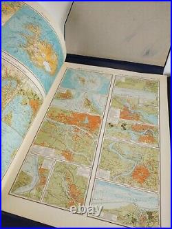 HUGE Russian world atlas SEA ATLAS 1 /? 1 1950 Soviet Union USSR