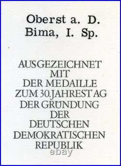 Hero of Soviet Union Military Adviser SET Communist Germany Medal and DOCUMENT