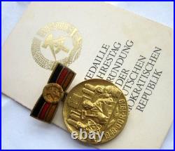 Hero of Soviet Union Military Adviser SET Communist Germany Medal and DOCUMENT