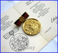 Hero of Soviet Union Military Adviser SET Communist Germany Medal and DOCUMENT