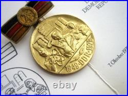 Hero of Soviet Union Military Adviser SET Communist Germany Medal and DOCUMENT