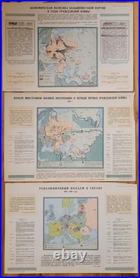 History of the All-Union Communist Party Stalin Posters, Big Vintage USSR Soviet History of the All-Union Communist Party Stalin Posters, Big Vintage USSR Soviet