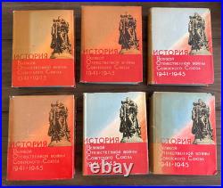 History of the Great Patriotic War of the Soviet Union 1941-1945 6 Vol 1960-65